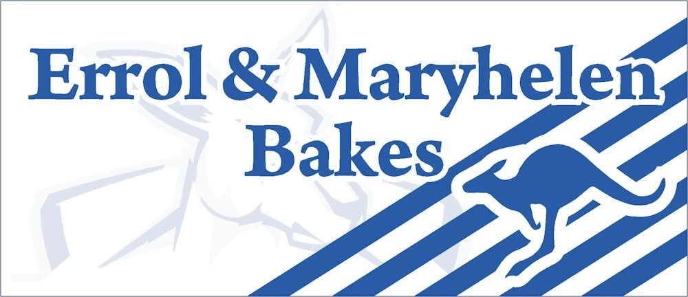 Errol & Maryhelen Bakes logo with kangaroo