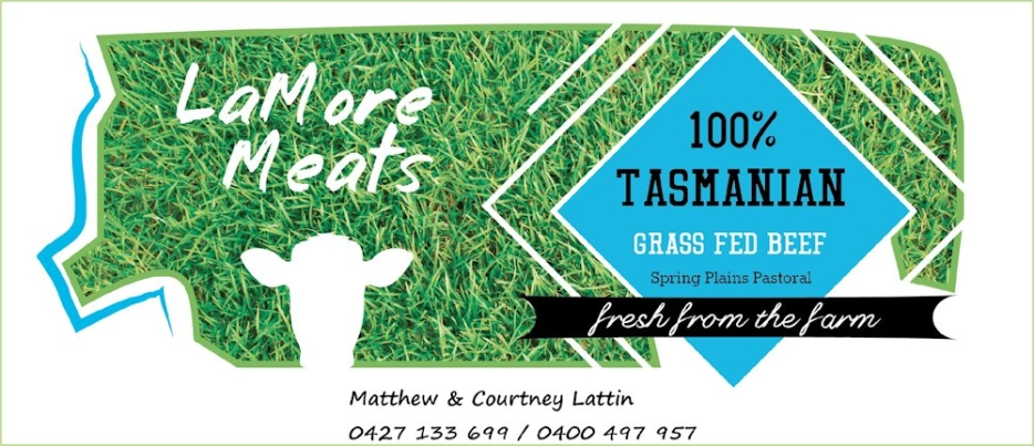 LaMore Meats Tasmanian grass fed beef banner