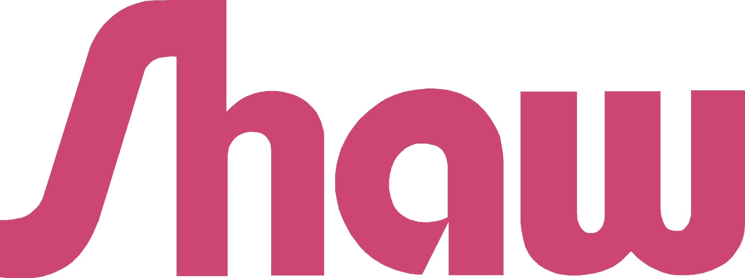 Pink Shaw logo on white background